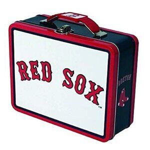 Boston Red Sox Large Metal Carry All Tin Storage Box 8x6